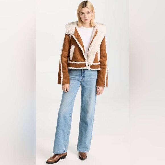 Free People Vegan Exchange Shearling Jacket - Picture 4 of 9